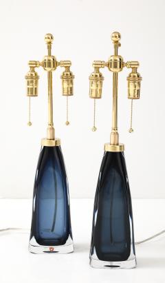 Carl Fagerlund Orrefors Midnight Blue Crystal Lamp by Carl Fagerlund - 4271986