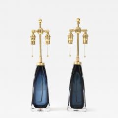 Carl Fagerlund Orrefors Midnight Blue Crystal Lamp by Carl Fagerlund - 4277190