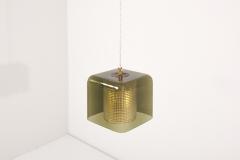 Carl Fagerlund Pair of Carl Fagerlund Pendant Lamps for Orrefors Sweden 1960s - 2225024