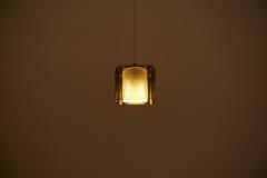 Carl Fagerlund Pair of Carl Fagerlund Pendant Lamps for Orrefors Sweden 1960s - 2225028