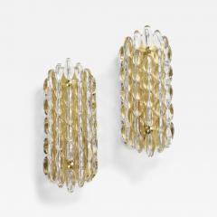Carl Fagerlund Pair of Crystal Bubble Sconces by Carl Fagerlund for Orrefors  - 3498182