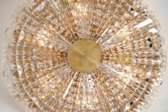 Carl Fagerlund Pair of Crystal Glass and Brass Ceiling Lamps by Carl Fagerlund Sweden ca 1950s - 4740138