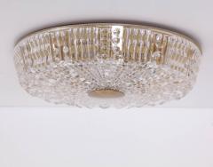 Carl Fagerlund Pair of Huge Flush Mount by Carl Fagerlund for Orrefors in Glass and Brass - 551096