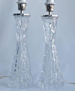 Carl Fagerlund Pair of Large Table Lamps by Orrefors - 1323448
