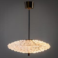 Carl Fagerlund Pair of Pendant Lights in Orrefors Crystal and Brass by Carl Fagerlund - 4719314