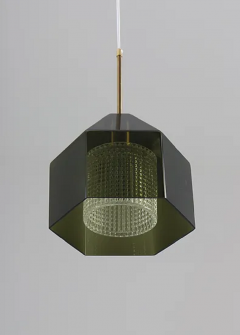 Carl Fagerlund Pair of Swedish Midcentury Pendants by Carl Fagerlund for Orrefors - 3396326