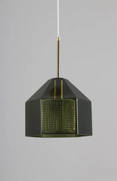 Carl Fagerlund Pair of Swedish Midcentury Pendants by Carl Fagerlund for Orrefors - 3396393