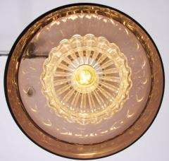 Carl Fagerlund Pendant by Carl Fagerlund for Orrefors in Brown and Bubble Glass Piece - 551376