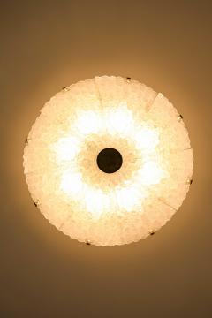 Carl Fagerlund Scandinavian Modern Ceiling Lamp in Brass and Glass by Carl Fagerlund 1960s - 4645785
