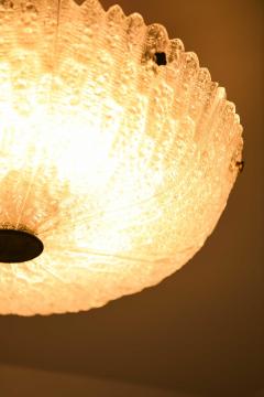 Carl Fagerlund Scandinavian Modern Ceiling Lamp in Brass and Glass by Carl Fagerlund 1960s - 4645787