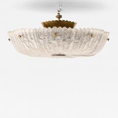 Carl Fagerlund Scandinavian Modern Ceiling Lamp in Brass and Glass by Carl Fagerlund 1960s - 4648399