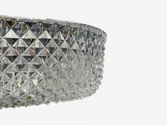 Carl Fagerlund Style Pendant Light Brass Textured Glass Sweden 1960s - 4696032