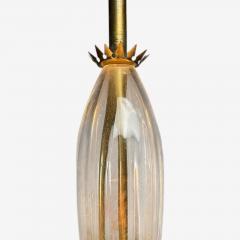 Carl Fagerlund Swedish Modern Textured Glass Chandelier Sweden 1940s - 4144520