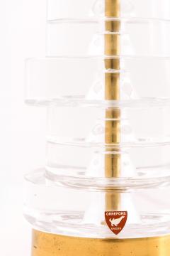 Carl Fagerlund Table Lamp in Brass and Glass by Carl Fagerlund 1960s - 4596322