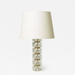 Carl Fagerlund Table lamp with glass blocks assemblage by Carl Fagerlund - 1049972