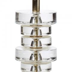 Carl Fagerlund Table lamp with stacked crystal disks by Carl Fagerlund - 1047499