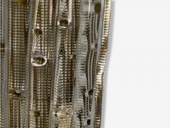 Carl Fagerlund Textured Glass Brass Large Wall Sconce Sweden 1940s - 4212464