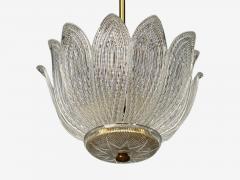 Carl Fagerlund Tulip Chandelier Molded Glass Brass Sweden 1960s - 4806684