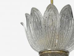 Carl Fagerlund Tulip Chandelier Molded Glass Brass Sweden 1960s - 4806685