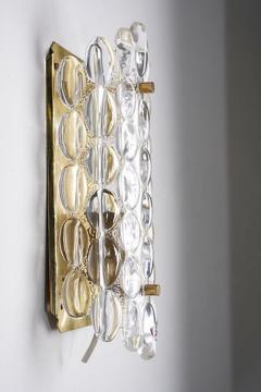 Carl Fagerlund Wall Lights by Carl Fagerlund for Orrefors Sweden 1970s - 4586014