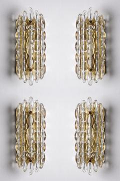 Carl Fagerlund Wall Lights by Carl Fagerlund for Orrefors Sweden 1970s - 4586015