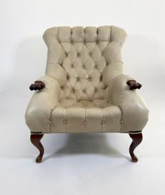 Carl Forslund Rip Van Lee or Sleepy Hollow Leather Chair and Ottoman 1960s - 4699231