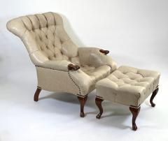 Carl Forslund Rip Van Lee or Sleepy Hollow Leather Chair and Ottoman 1960s - 4699479