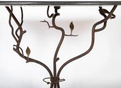 Carl Gillberg A Branch Form Iron Base Marble Top Console in the Manner of Carl Gillberg - 3422241