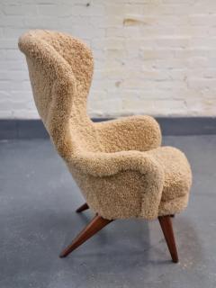 Carl Gustav Hiort af Orn s Carl Gustaf Hiort af Orn s Carl Gustaf Hiort Af Orn s Siesta Armchair in Teak Sheepskin Puunveisto 1950s - 4042806