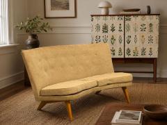 Carl Gustav Hiort af Orn s Carl Gustaf Hiort af Orn s Carl Gustaf Hiort af Orn s Sofa Fabric Lacquered Wood Finland 1940s - 4751371