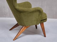 Carl Gustav Hiort af Orn s Carl Gustaf Hiort af Orn s Carl Gustav Hiort Af Orn s Armchair in Green Chenille and Birch Finland 1952 - 3813313