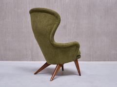 Carl Gustav Hiort af Orn s Carl Gustaf Hiort af Orn s Carl Gustav Hiort Af Orn s Armchair in Green Chenille and Birch Finland 1952 - 3813316