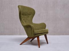 Carl Gustav Hiort af Orn s Carl Gustaf Hiort af Orn s Carl Gustav Hiort Af Orn s Armchair in Green Chenille and Birch Finland 1952 - 3813317