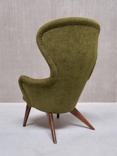 Carl Gustav Hiort af Orn s Carl Gustaf Hiort af Orn s Carl Gustav Hiort Af Orn s Armchair in Green Chenille and Birch Finland 1952 - 3813320