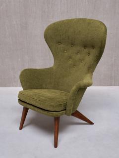 Carl Gustav Hiort af Orn s Carl Gustaf Hiort af Orn s Carl Gustav Hiort Af Orn s Armchair in Green Chenille and Birch Finland 1952 - 3813335