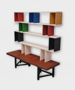 Carl Gustav Hiort af Orn s Carl Gustaf Hiort af Orn s Colourful Carl Gustaf Hiort af Orn s V lipala Modular Shelf Unit HMN 1950s - 4216803