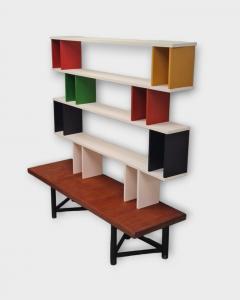 Carl Gustav Hiort af Orn s Carl Gustaf Hiort af Orn s Colourful Carl Gustaf Hiort af Orn s V lipala Modular Shelf Unit HMN 1950s - 4216806