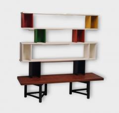 Carl Gustav Hiort af Orn s Carl Gustaf Hiort af Orn s Colourful Carl Gustaf Hiort af Orn s V lipala Modular Shelf Unit HMN 1950s - 4216808