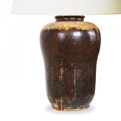 Carl Halier Exceptional table lamp with masterfully executed Sung glazing by Carl Halier - 1276211