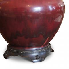 Carl Halier Exquisite table lamp in oxblood glaze with bronze mounts by Carl Halier - 736687