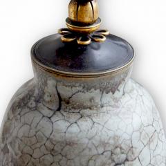 Carl Halier Extraordinary Table Lamp in Contrasting Glazes by Carl Halier - 773730