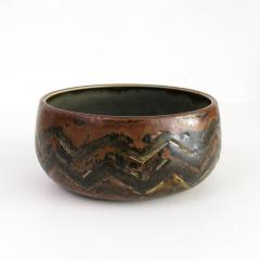 Carl Harry St lhane CARL HARRY STALHANE STUDIO BOWL WITH CHEVRON RORSTRAND SWEDEN - 2005300