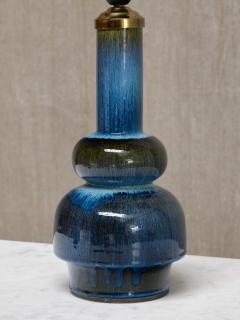 Carl Harry St lhane Carl Harry St lhane Tall Table Lamp in Glazed Ceramic R rstrand Sweden 1950s - 4234126
