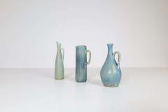 Carl Harry St lhane Mid Century Modern Set of 3 Ceramic Pieces Carl Harry St lhane Sweden - 2438439