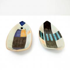 Carl Harry St lhane Pair of CARL HARRY STALHANE PAINTED DISH RORSTRAND B C  - 880593