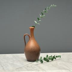 Carl Harry Stalhane R rstrand Swedish Mid Century Modern Orange Stoneware Jug - 3670507