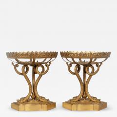 Carl Hiess Pair Carl Hiess Gilded Bronze Epergne Stands - 2486259