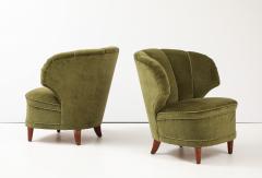 Carl Johan Boman A Pair of Carl Johan Boman Club Chairs Circa 1940 50 - 3932512