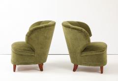 Carl Johan Boman A Pair of Carl Johan Boman Club Chairs Circa 1940 50 - 3932513