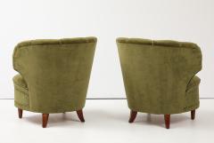 Carl Johan Boman A Pair of Carl Johan Boman Club Chairs Circa 1940 50 - 3932514